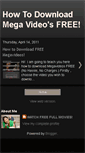 Mobile Screenshot of howtodownloadmegavideosfree.blogspot.com