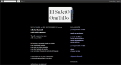 Desktop Screenshot of elsujetoomitido.blogspot.com