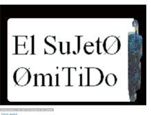 Tablet Screenshot of elsujetoomitido.blogspot.com