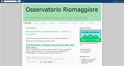 Desktop Screenshot of osservatorioriomaggiore.blogspot.com