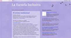 Desktop Screenshot of laescuelainclusiva.blogspot.com