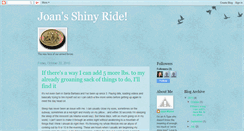 Desktop Screenshot of joansshinyride.blogspot.com