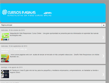 Tablet Screenshot of cursos-paginas-web.blogspot.com