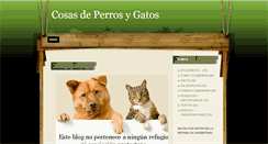 Desktop Screenshot of cosasdeperrosygatos.blogspot.com