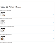 Tablet Screenshot of cosasdeperrosygatos.blogspot.com