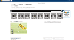 Desktop Screenshot of newsfeaturesonline-sports.blogspot.com