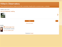 Tablet Screenshot of kmacsobservatory.blogspot.com