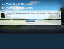 Tablet Screenshot of paulwellerdiscography.blogspot.com