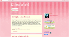 Desktop Screenshot of elbiesworld.blogspot.com