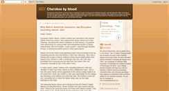 Desktop Screenshot of cherokeeblood.blogspot.com