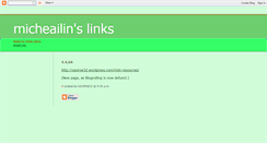 Desktop Screenshot of micheailins-links.blogspot.com