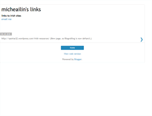Tablet Screenshot of micheailins-links.blogspot.com