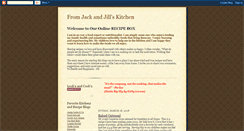 Desktop Screenshot of jackandjillskitchen.blogspot.com