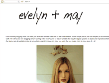 Tablet Screenshot of evelynandmay.blogspot.com