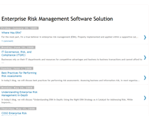 Tablet Screenshot of enterpriseriskmanagementsoftwares.blogspot.com
