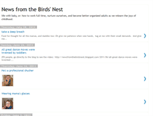 Tablet Screenshot of newsfromthebirdsnest.blogspot.com