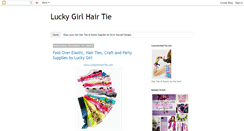 Desktop Screenshot of luckygirlhairties.blogspot.com