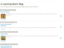 Tablet Screenshot of alearningmom.blogspot.com