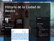 Tablet Screenshot of historiadelaciudaddemexico.blogspot.com