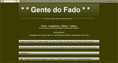Desktop Screenshot of gentedofado.blogspot.com