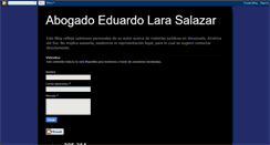 Desktop Screenshot of eduardolarasalazarabogado.blogspot.com