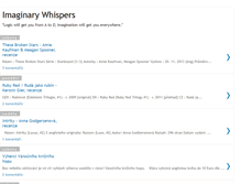 Tablet Screenshot of imaginarywhispers.blogspot.com