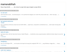 Tablet Screenshot of mamanabihah.blogspot.com