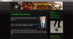 Desktop Screenshot of dignidad-felina.blogspot.com