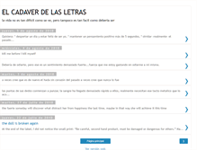 Tablet Screenshot of elcadaverdelasletras.blogspot.com