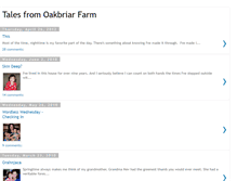 Tablet Screenshot of oakbriarfarm.blogspot.com