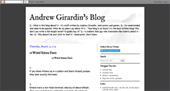 Desktop Screenshot of andrewgirardin.blogspot.com