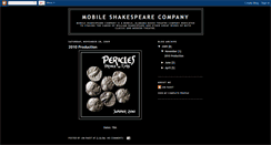 Desktop Screenshot of mobileshakespeare.blogspot.com