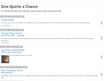 Tablet Screenshot of give-quiche-a-chance.blogspot.com