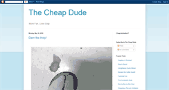 Desktop Screenshot of cheapdudejones.blogspot.com