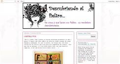 Desktop Screenshot of descubriendoelfieltro.blogspot.com