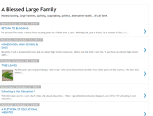 Tablet Screenshot of ablessedlargefamily.blogspot.com