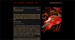 Desktop Screenshot of lefthandedguitarguide.blogspot.com