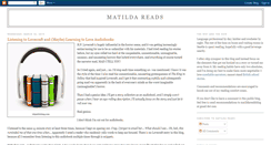 Desktop Screenshot of matildareads.blogspot.com