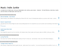 Tablet Screenshot of indiejunkie.blogspot.com