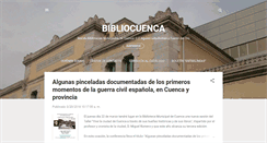 Desktop Screenshot of bibliocuenca.blogspot.com
