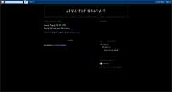 Desktop Screenshot of jeuxpspgratuit.blogspot.com