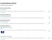 Tablet Screenshot of losingmoneyquick.blogspot.com