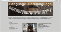 Desktop Screenshot of languageparalanguage.blogspot.com