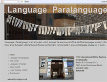 Tablet Screenshot of languageparalanguage.blogspot.com