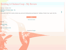 Tablet Screenshot of mybuildingachickencoopreview.blogspot.com