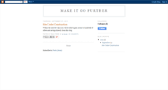 Desktop Screenshot of makeitgofurther.blogspot.com
