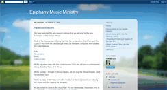 Desktop Screenshot of epiphanymusicministry.blogspot.com