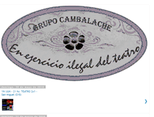 Tablet Screenshot of grupocambalache.blogspot.com