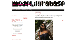 Desktop Screenshot of modeldatabase.blogspot.com