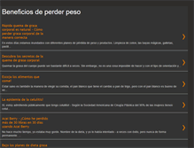 Tablet Screenshot of beneficios-de-perder-peso.blogspot.com